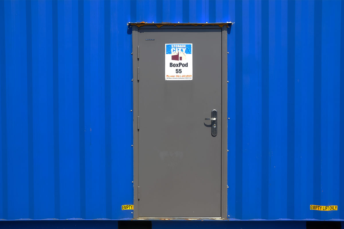 10ft storage container exterior at Storage City Waterford