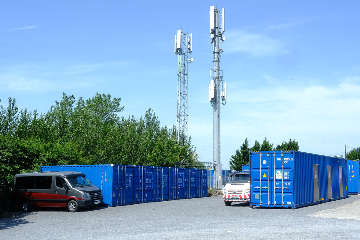 Yard view of Storage City Waterford secure storage facility on Tramore Road